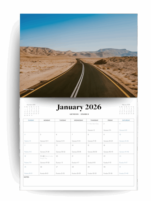 2026 Bible in a Year Calendar